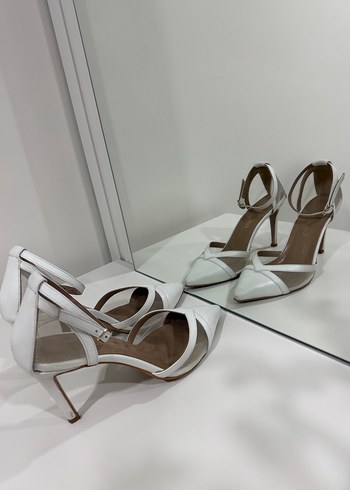 Kırık beyaz tasarım Lea gelin ayakkabısı - Görsel 6