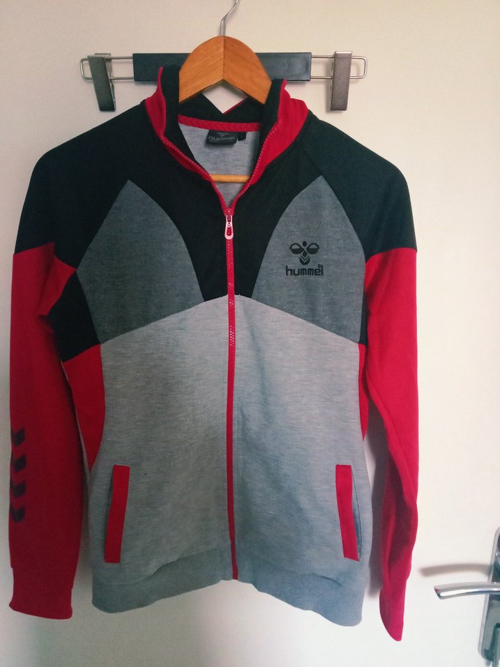 orijinal Hummel  Fermuarlı Gri Eşofman Takımı - Görsel 2