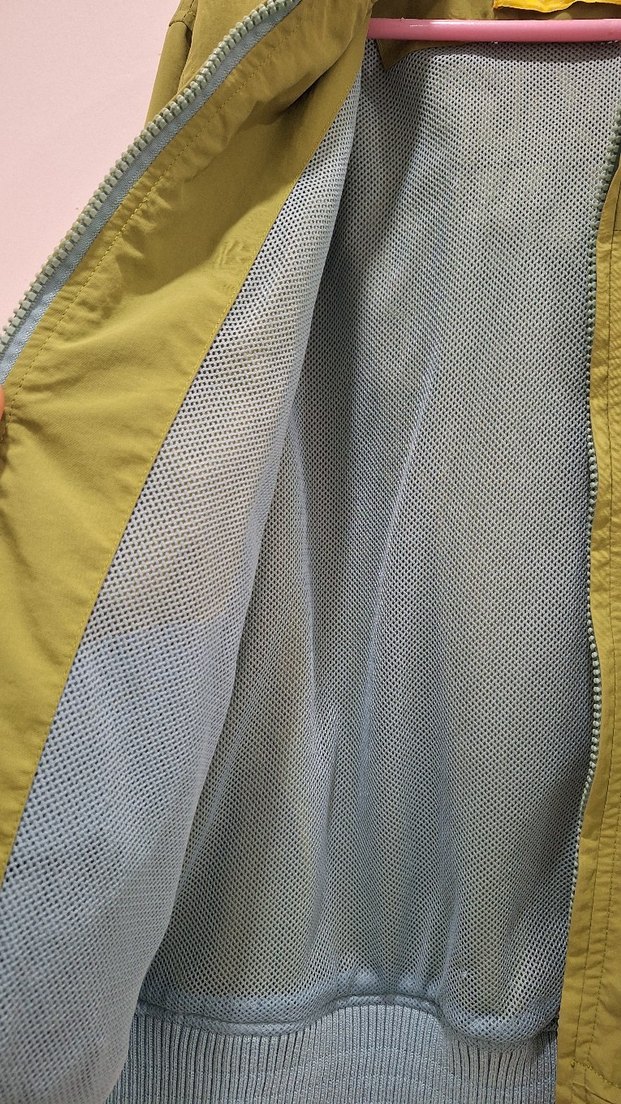 Yeşil Kapüşonlu Fermuarlı Yağmurluk - Görsel 4