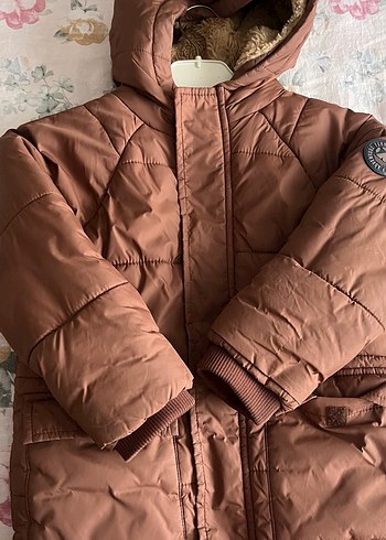 Kahverengi Kürklü çocuk Mont lcw - Görsel 3