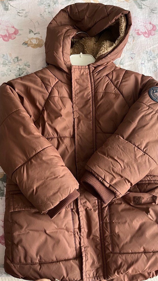 Kahverengi Kürklü çocuk Mont lcw - Görsel 3