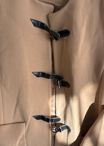 Bej Tokalı Kadın Kaban - Görsel 4