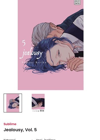 Jealousy Vol.5 (Yaoi Manga) - Görsel 5