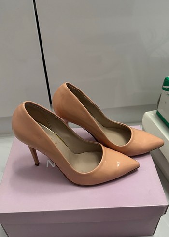 Rugan Stiletto pudra renk - Görsel 2