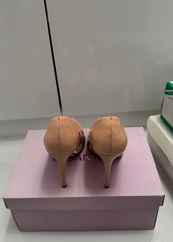 Rugan Stiletto pudra renk - Görsel 3