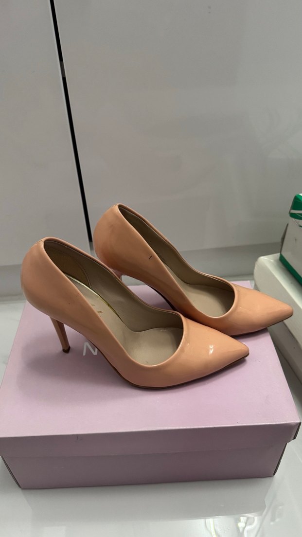 Rugan Stiletto pudra renk - Görsel 2