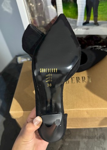 Siyah Stiletto Topuklu Kadın Ayakkabı - Görsel 2