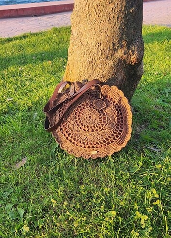 Beden Kağıt ipten çicek çanta