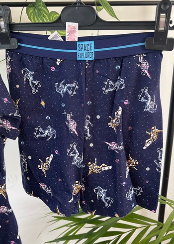 Penti Lacivert Astronot Uzay Baskılı Çocuk Pijama Takımı 4-5YAŞ - Görsel 3