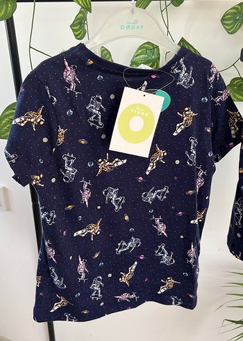 Penti Lacivert Astronot Uzay Baskılı Çocuk Pijama Takımı 4-5YAŞ - Görsel 4