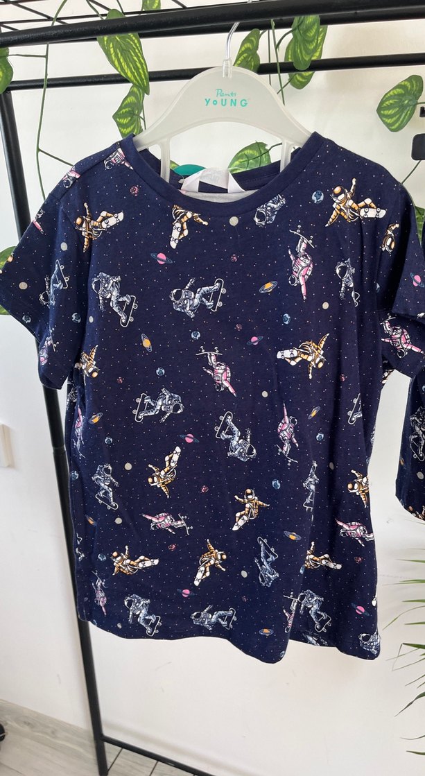Penti Lacivert Astronot Uzay Baskılı Çocuk Pijama Takımı 4-5YAŞ - Görsel 2
