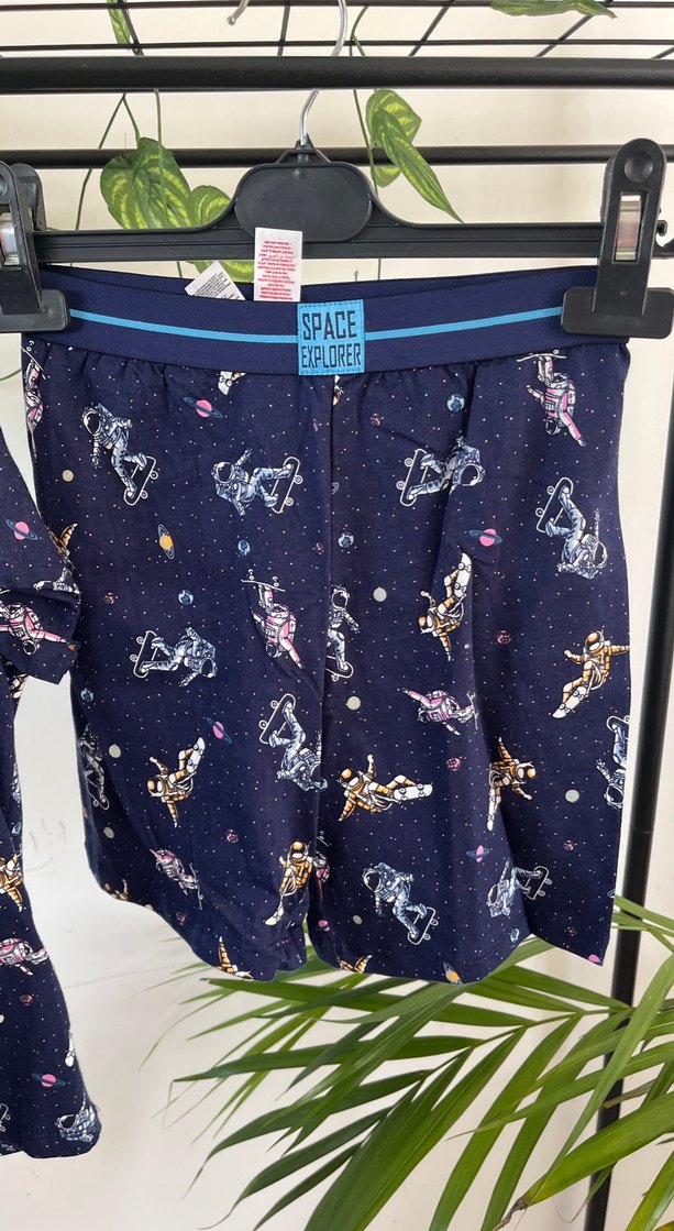 Penti Lacivert Astronot Uzay Baskılı Çocuk Pijama Takımı 4-5YAŞ - Görsel 3