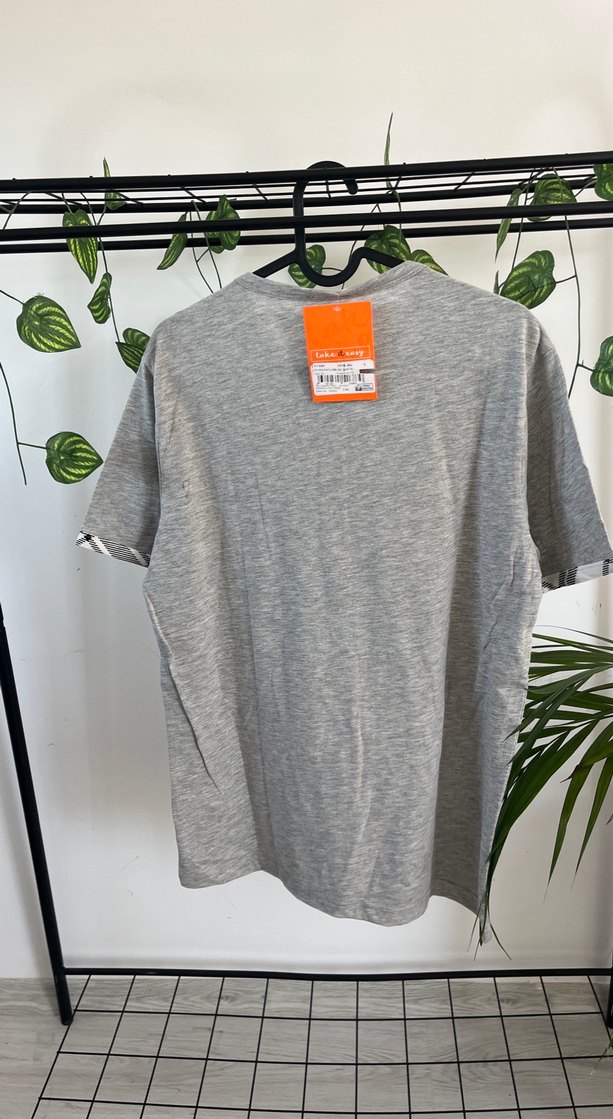 Gri Ekose Desenli Erkek Kısa Kollu Pijama Takımı - Görsel 4