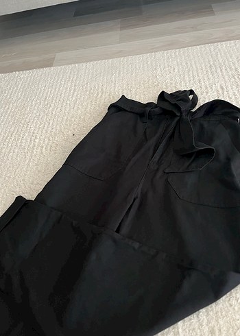Mavi Siyah Kemerli havuç pantolon - Görsel 2