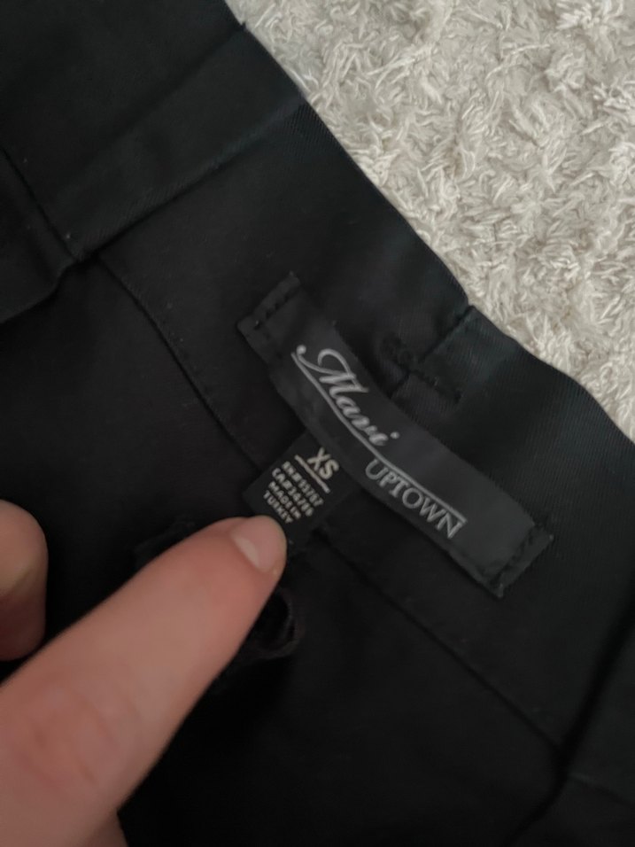 Mavi Siyah Kemerli havuç pantolon - Görsel 3