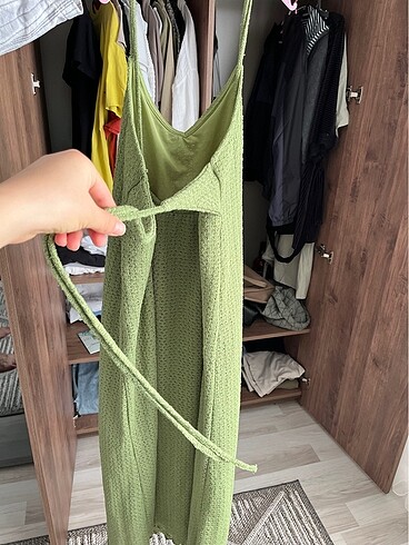 l Beden yeşil Renk Pull and bear elbise