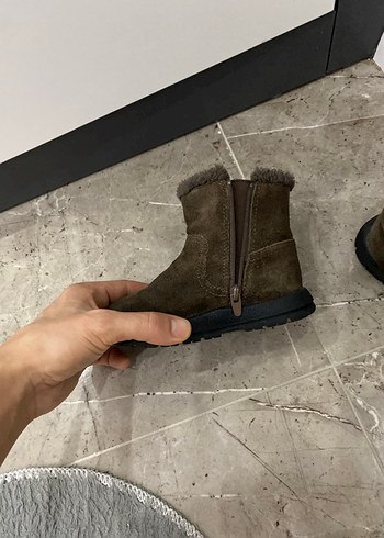 Erkek Çocuk Kahverengi Süet Kürklü Bot - Görsel 5