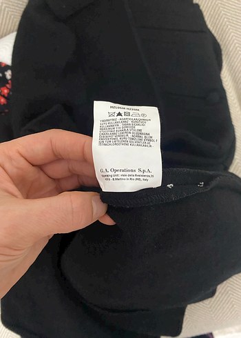 Düğmeli Emporıo Armanı Siyah Kadın Kaban - Görsel 4