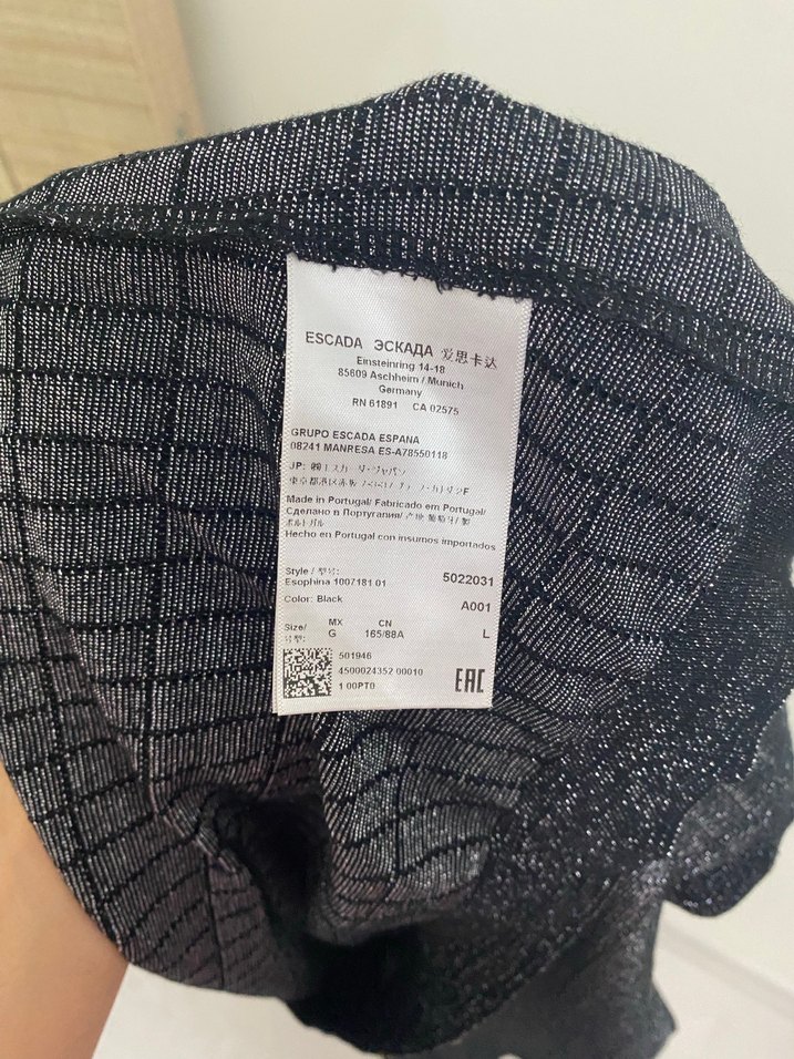 Escada Gri Kadın Triko Salaş Kazak - Görsel 4