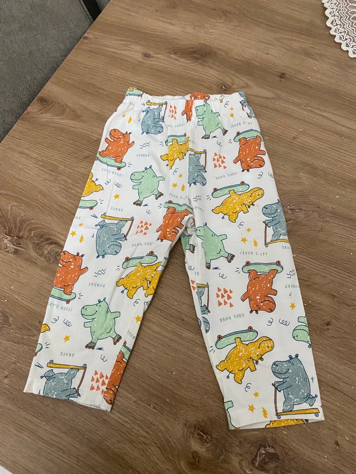 Erkek Çocuk Çok Renkli Kısa Kollu Pijama Takımı - Görsel 3