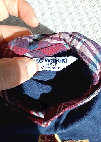 Koyu Mavi Baskılı Uzun Kollu Kız Sweatshirt - Görsel 2