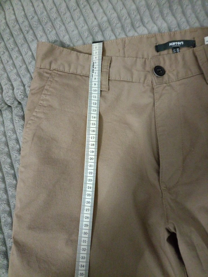 Bej Erkek Regular Fit Pamuk Pantolon - Görsel 4