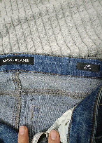 Erkek Mavi Denim Regular Fit Günlük Kot Pantolon - Görsel 6