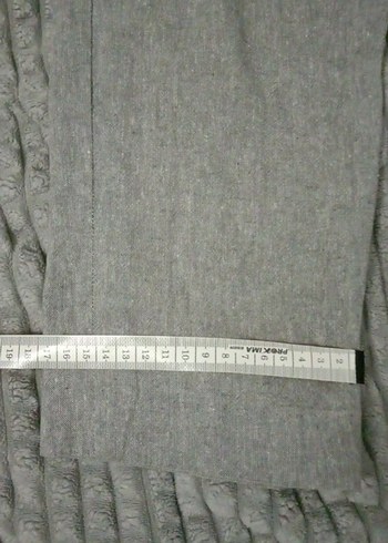 Gri ErkekKeten Kumaş Pantolon - Görsel 3