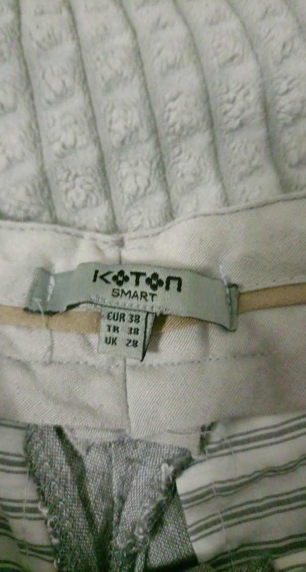 Gri ErkekKeten Kumaş Pantolon - Görsel 5