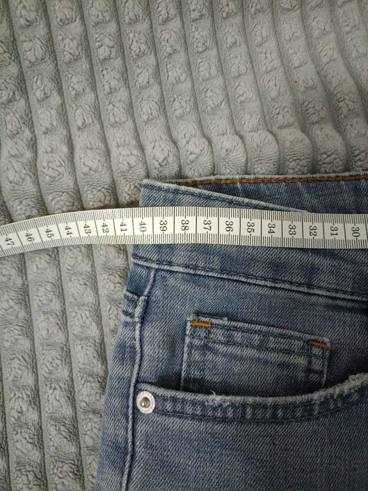 Gri Midi Boy Normal Kesim Kadın Kot Pantolon - Görsel 4