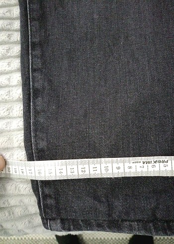 Gri Bol Kesim Erkek Kot Pantolon - Görsel 3