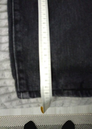 Gri Bol Kesim Erkek Kot Pantolon - Görsel 5