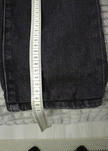 Gri Bol Kesim Erkek Kot Pantolon - Görsel 4