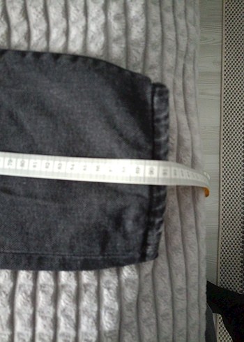 Gri Bol Kesim Erkek Kot Pantolon - Görsel 6