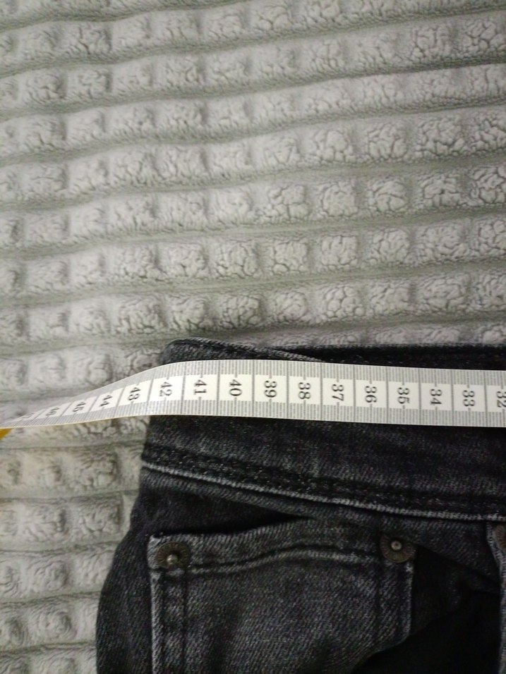 Gri Bol Kesim Erkek Kot Pantolon - Görsel 2