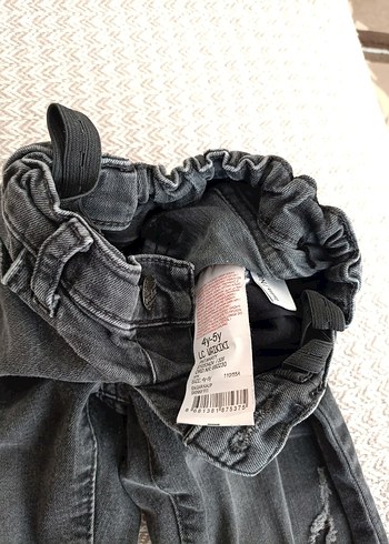 LC Waikiki Gri Erkek Çocuk Bol Kesim Denim Pantolon