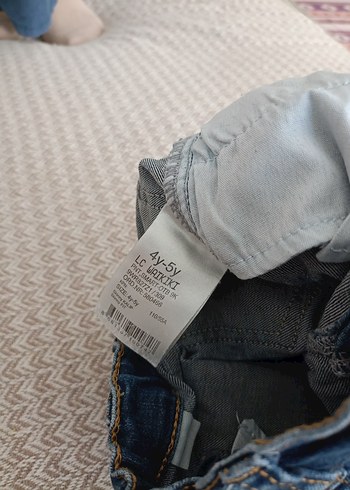 4 Yaş Beden mavi Renk Erkek Çocuk Düğmeli Regular Fit Kot Pantolon