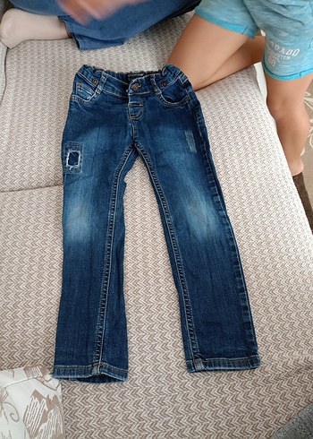 Erkek Çocuk Düğmeli Regular Fit Kot Pantolon