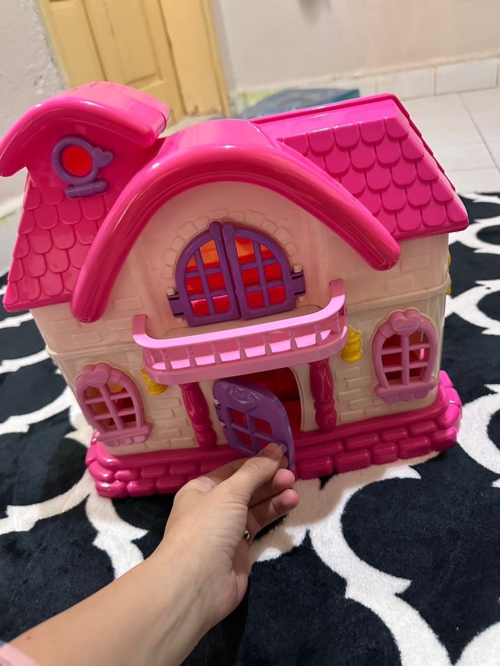 Renkli Pembe Oyuncak Ev - Görsel 4