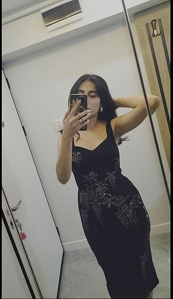 s Beden siyah Renk Zara elbise