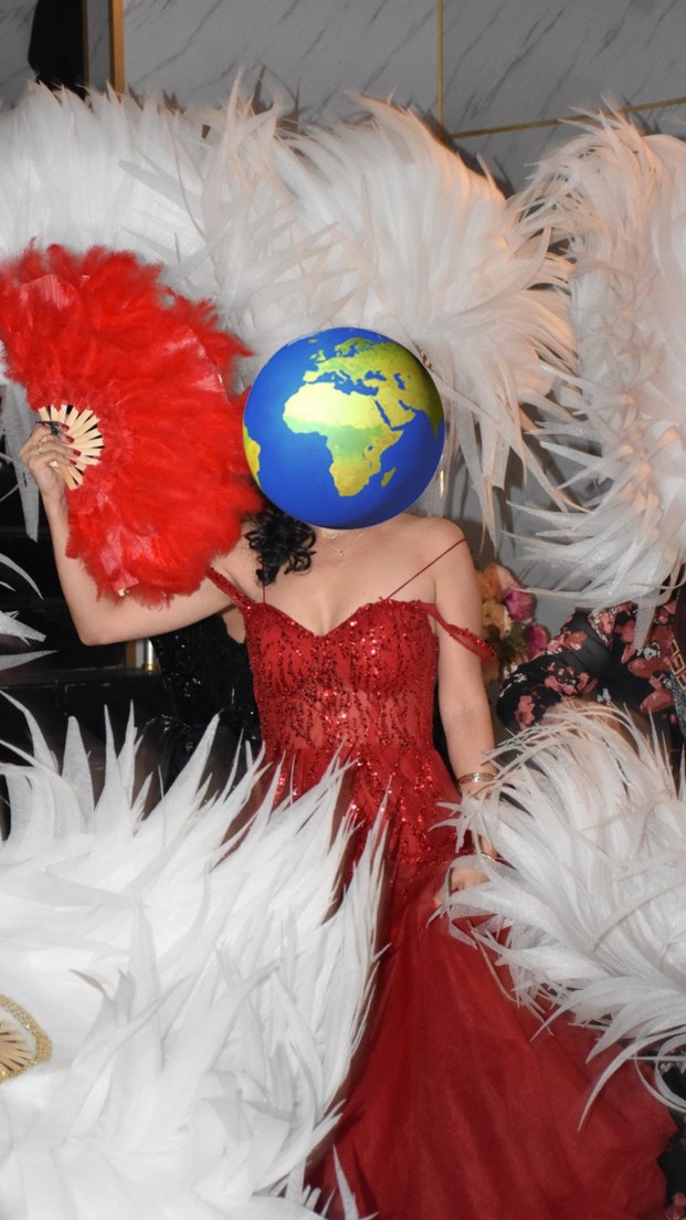 Kırmızı Straplez Kına Elbise - Görsel 3