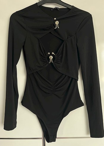 Trendyol Tokalı Siyah Gotik Bluz