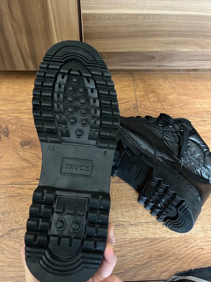 Erkek Siyah Deri Bağcıklı Klasik Bot - Görsel 2