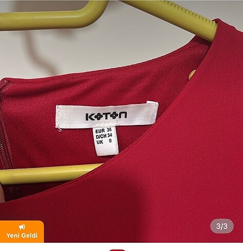 Koton Kırmızı kalem elbise