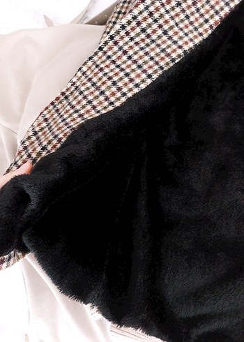 %100 SAF YÜN İÇİ KÜRKLÜ KABAN - Görsel 3