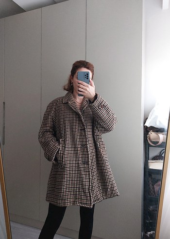 %100 SAF YÜN İÇİ KÜRKLÜ KABAN - Görsel 2