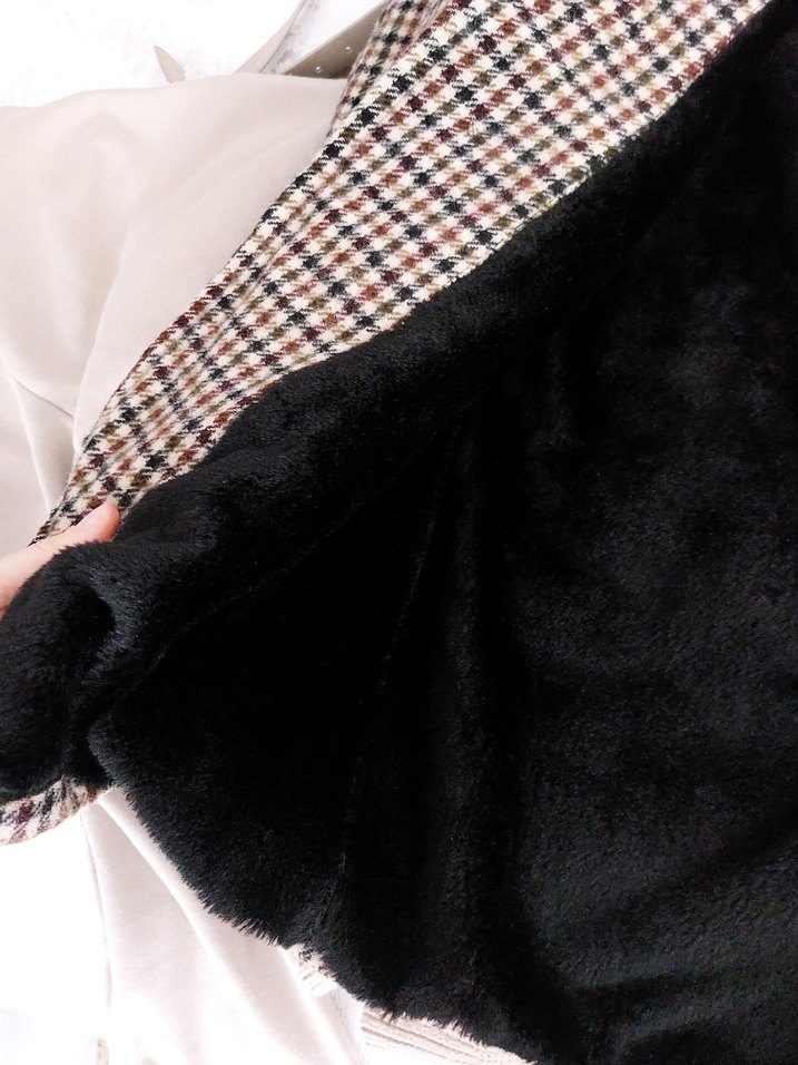 %100 SAF YÜN İÇİ KÜRKLÜ KABAN - Görsel 3