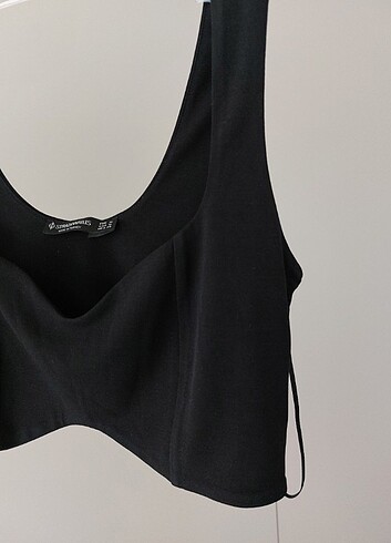 Stradivarius Stradivarus Siyah Crop Top