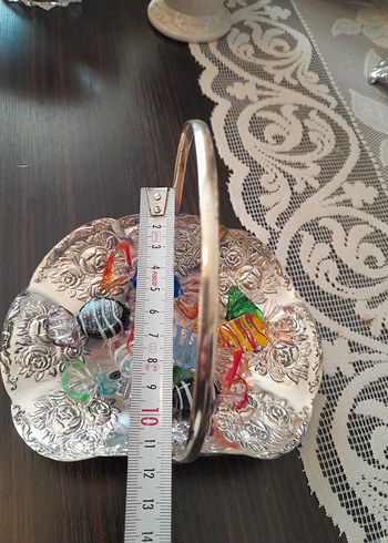 Beden Renk Antika gümüş şekerlik