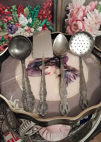Antica Murrina Alman Vintage Mutfak Servis Araçları Seti